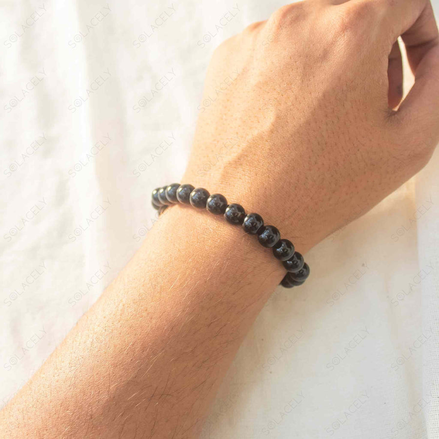 Unisex Black Tourmaline Seven Chakra Bracelet at ₹ 30/piece in Mumbai Unisex Black Tourmaline Seven Chakra Bracelet at ₹ 30/piece in Mumbai