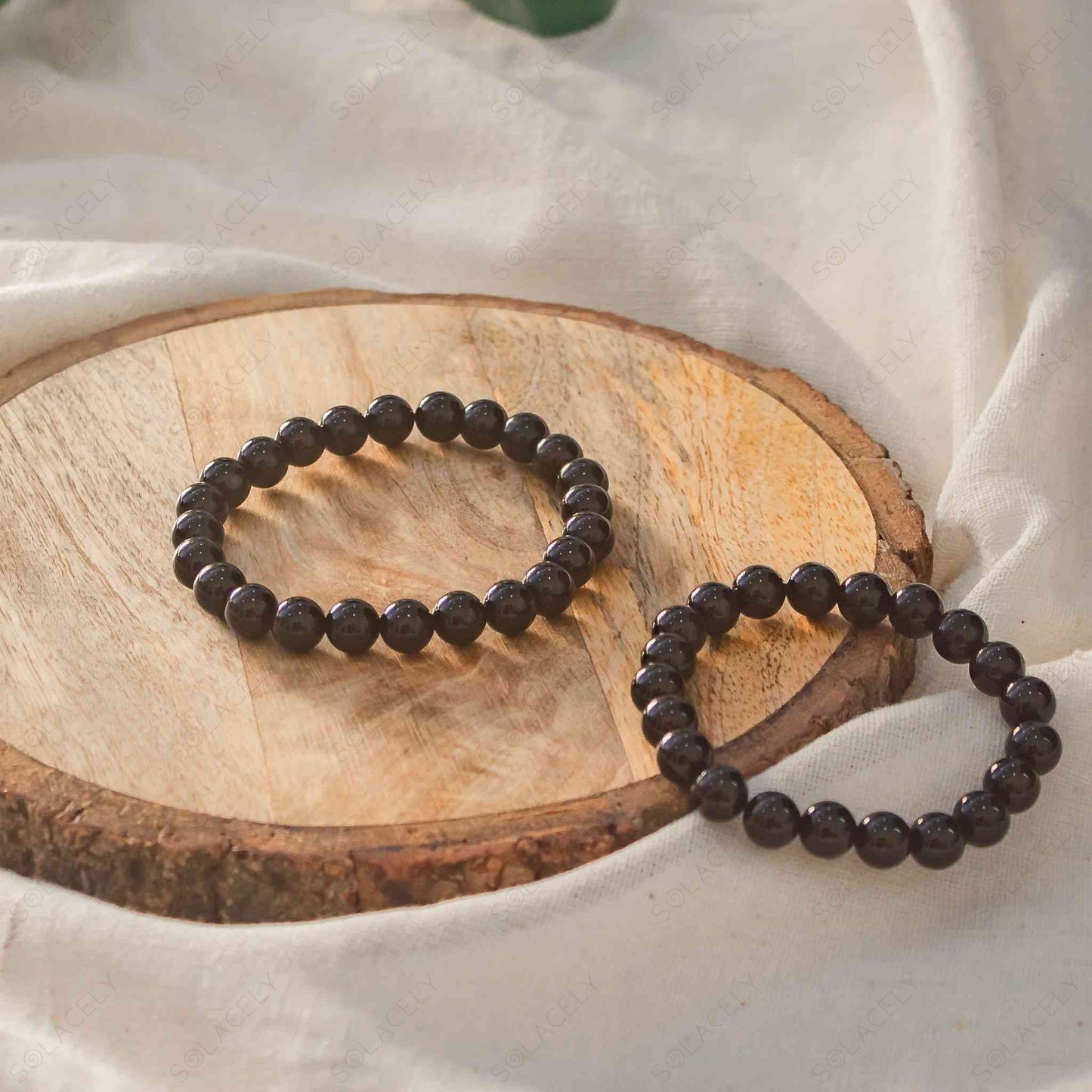 black tourmaline stone bracelet