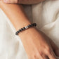 black tourmaline bracelet with charms