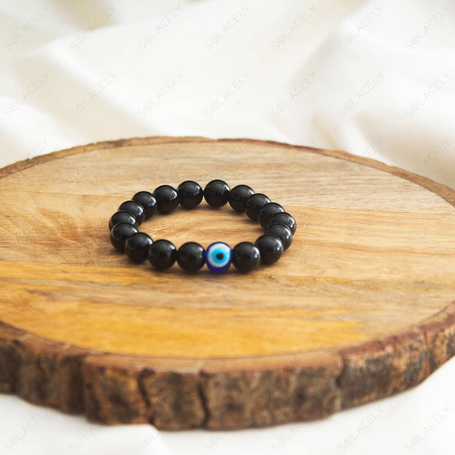 black tourmaline kids bracelet