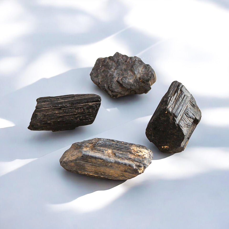 Black Tourmaline Raw Stones