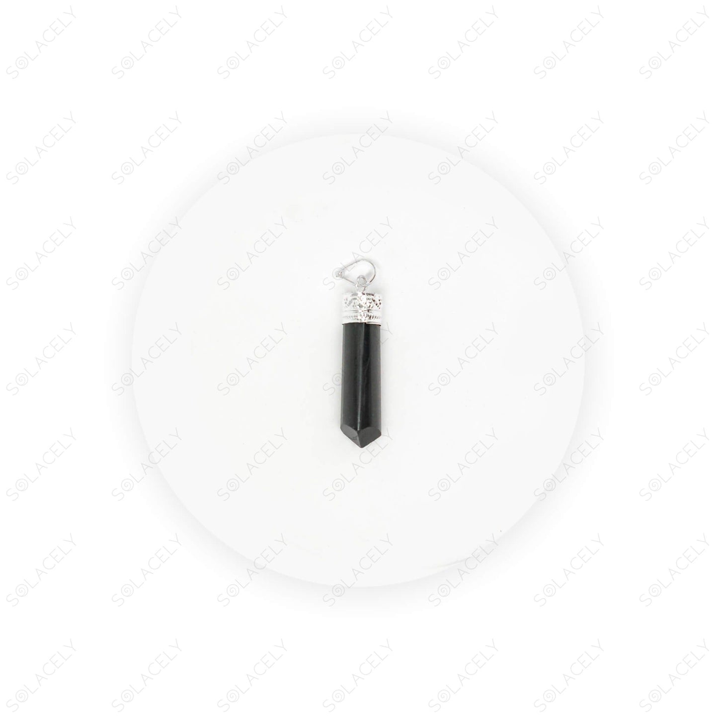 black tourmaline pencil pendant rakhi gift hamper