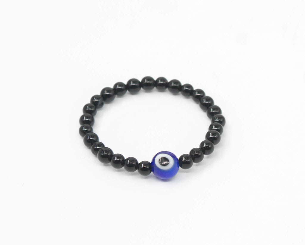 evil eye bracelet with black beads for kids
