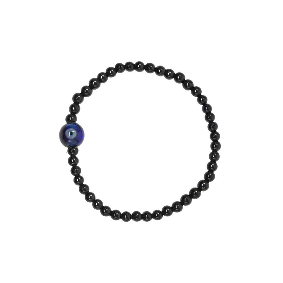 evil eye and black tourmaline bracelet