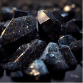 black obsidian crystal