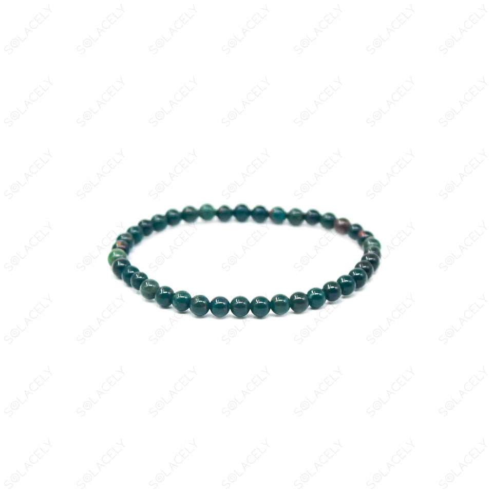 bloodstone bracelet 4mm bead