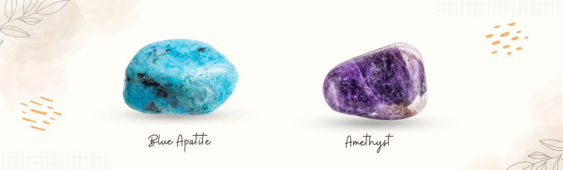 blue apatite and amethyst banner image