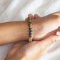 bracelet with hematite spacers pyrite citrine tigers eyes