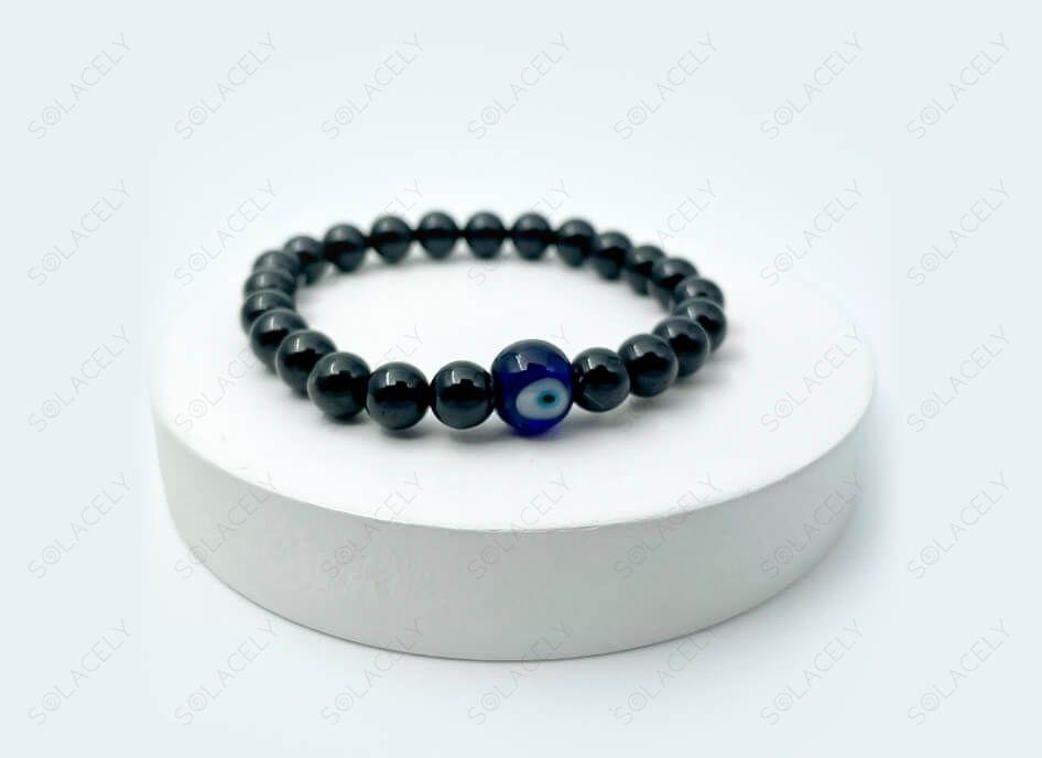 black beads bracelet