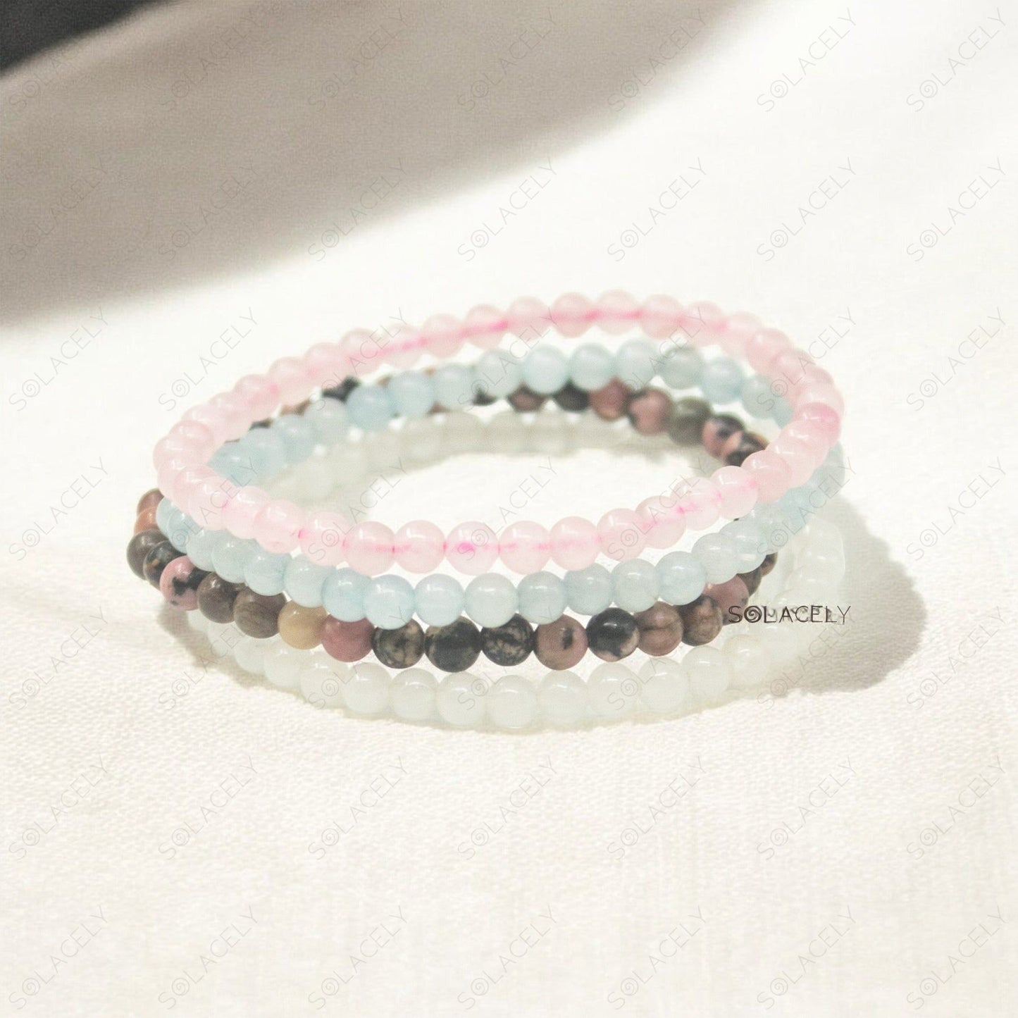 cancer sign crystals stackable bracelet collection