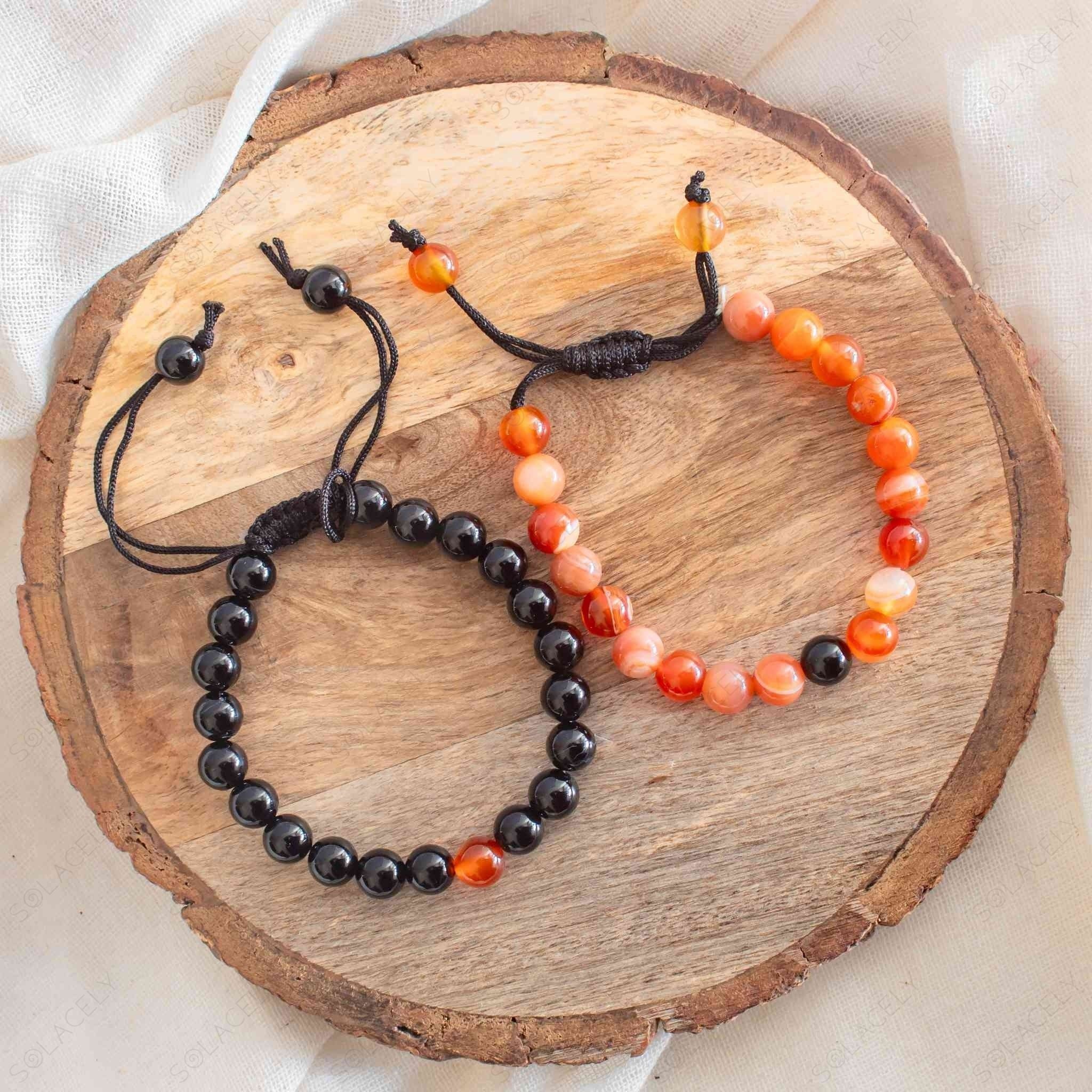 Black tourmaline shop and carnelian