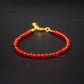 carnelian beaded bracelet 4mm