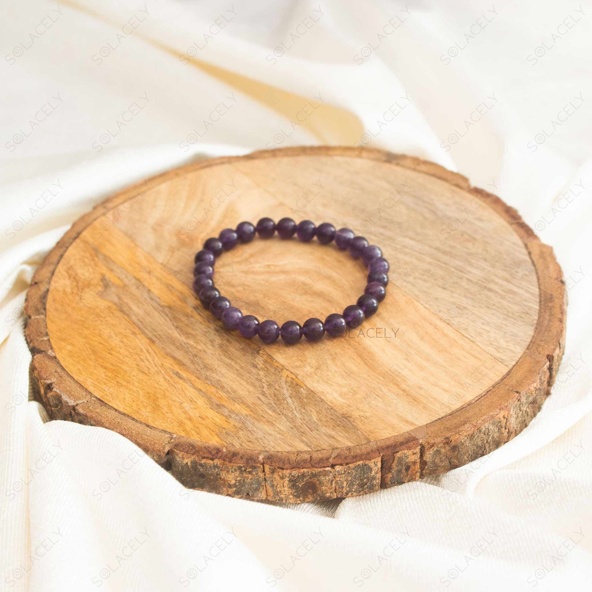 chic 6mm amethyst bracelet for stylish accessory