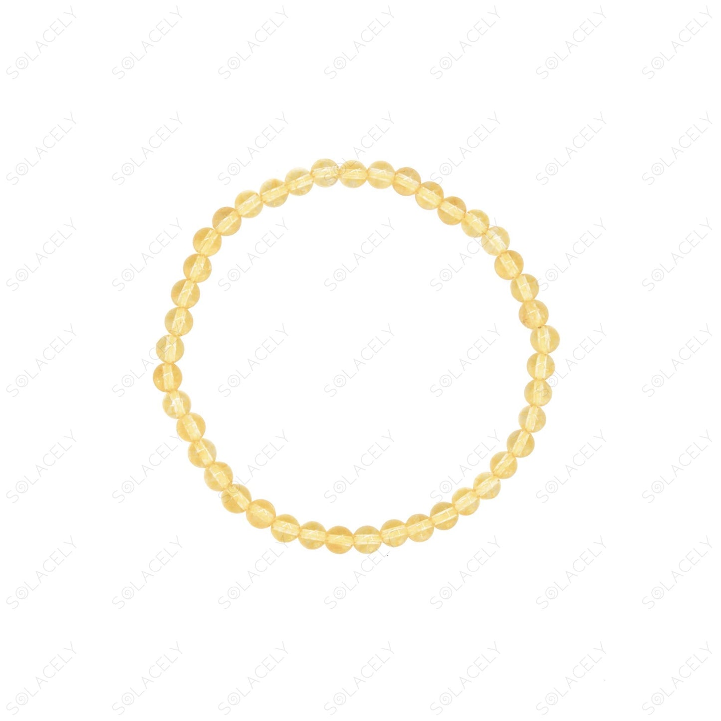 4mm citrine crystal bracelet