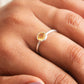 citrine gemstone silver ring