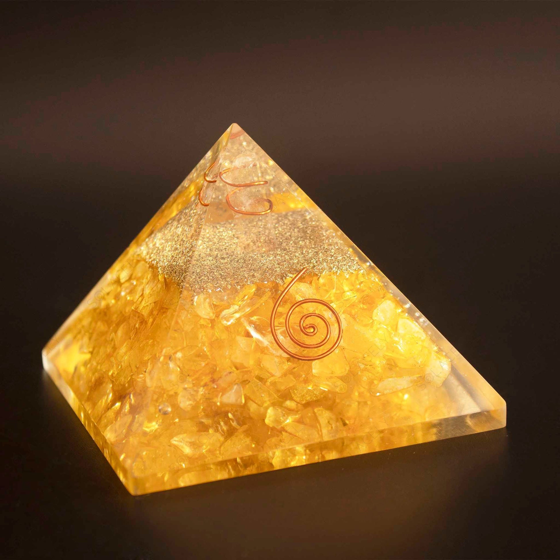 citrine orgone pyramid