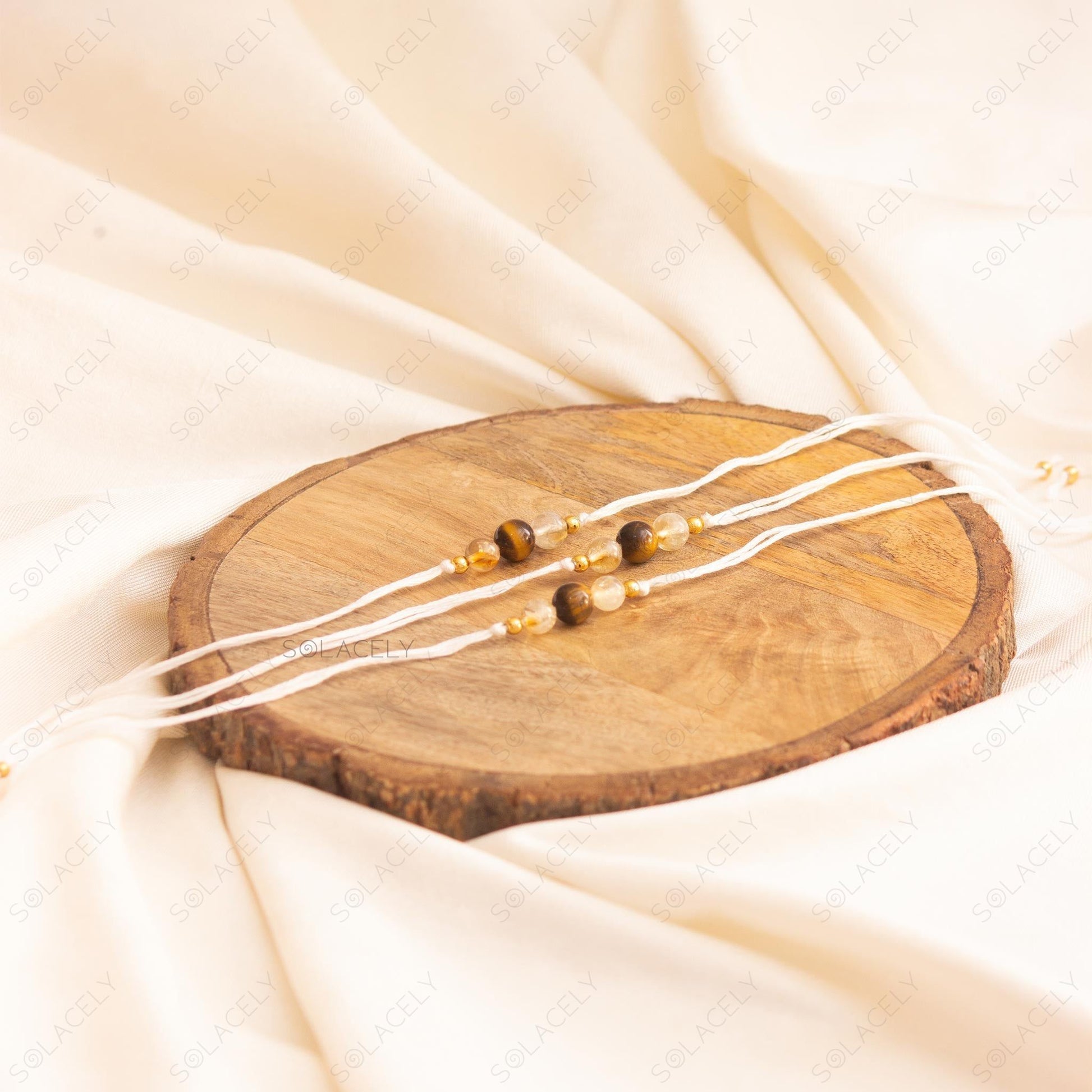 citrine tiger eye rakhi