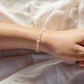 clear quartz bracelet 4mm beads