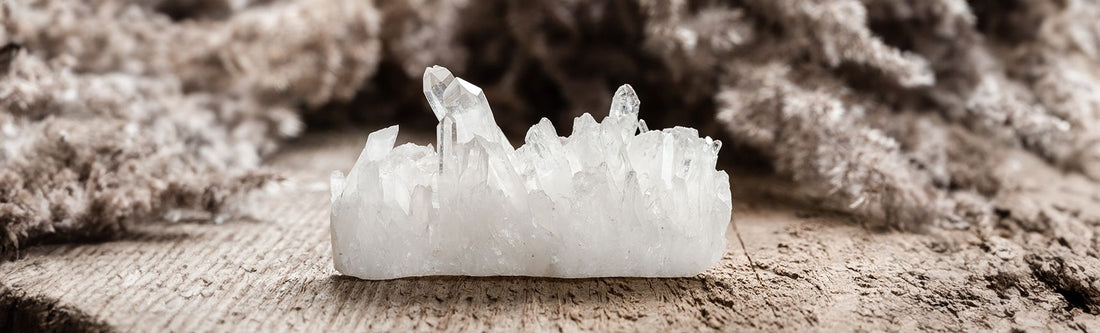 clear quartz crystals