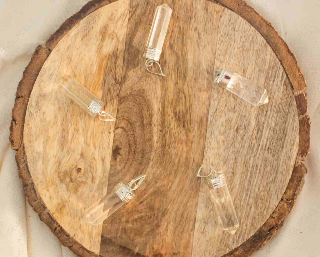 clear quartz pendant