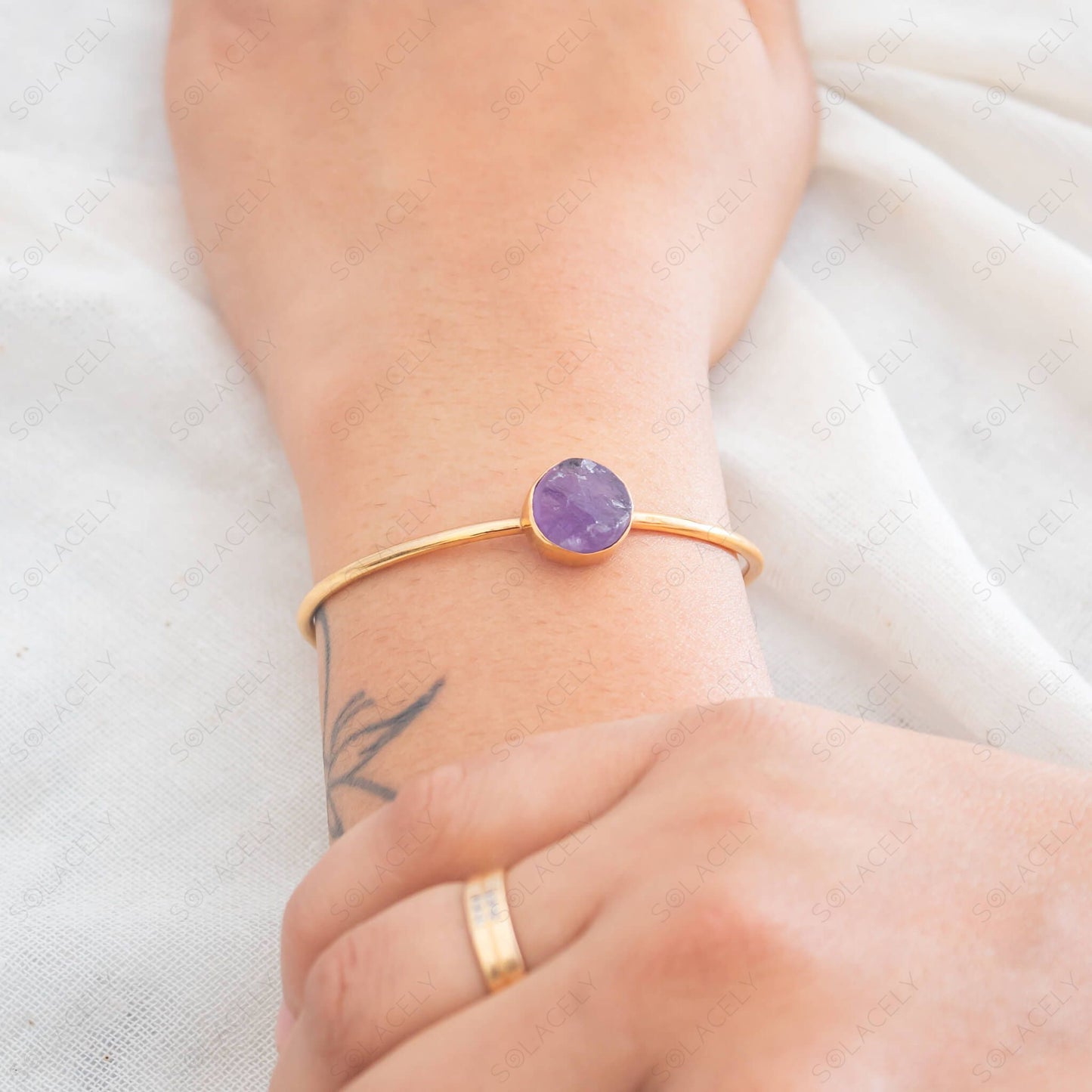 amethyst bangle