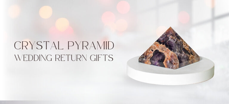 wedding return gift crystal pyramid