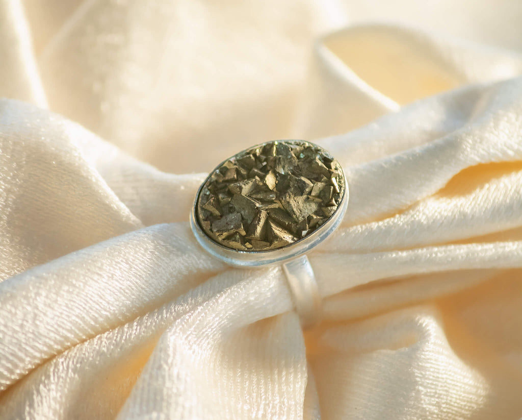 pyrite ring rakhi gift hamper for abundance and prosperity
