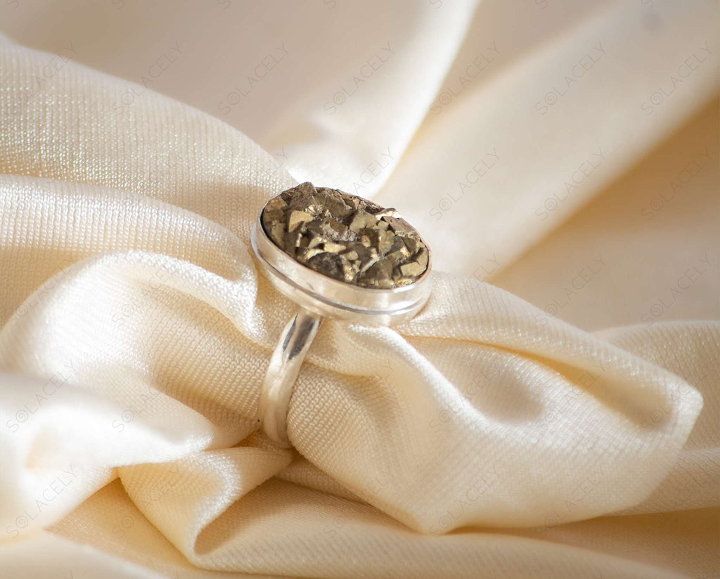 pyrite stone ring india