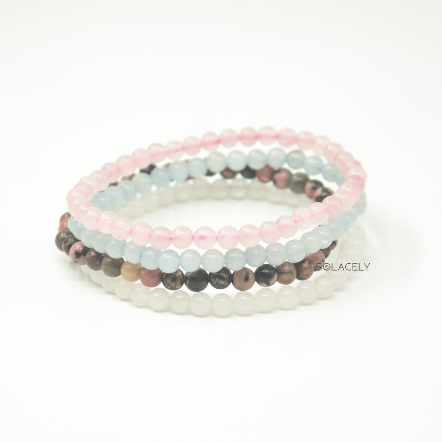 cancer crystal bracelet set