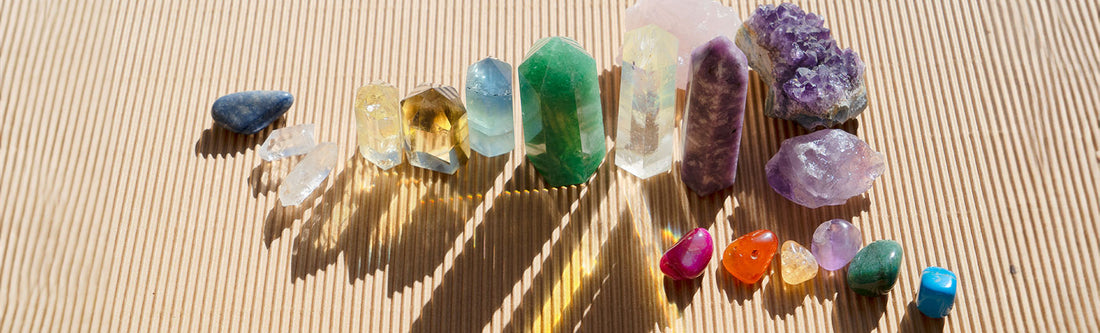 crystals in bedroom