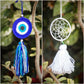 blue and white dream catcher for wall and car