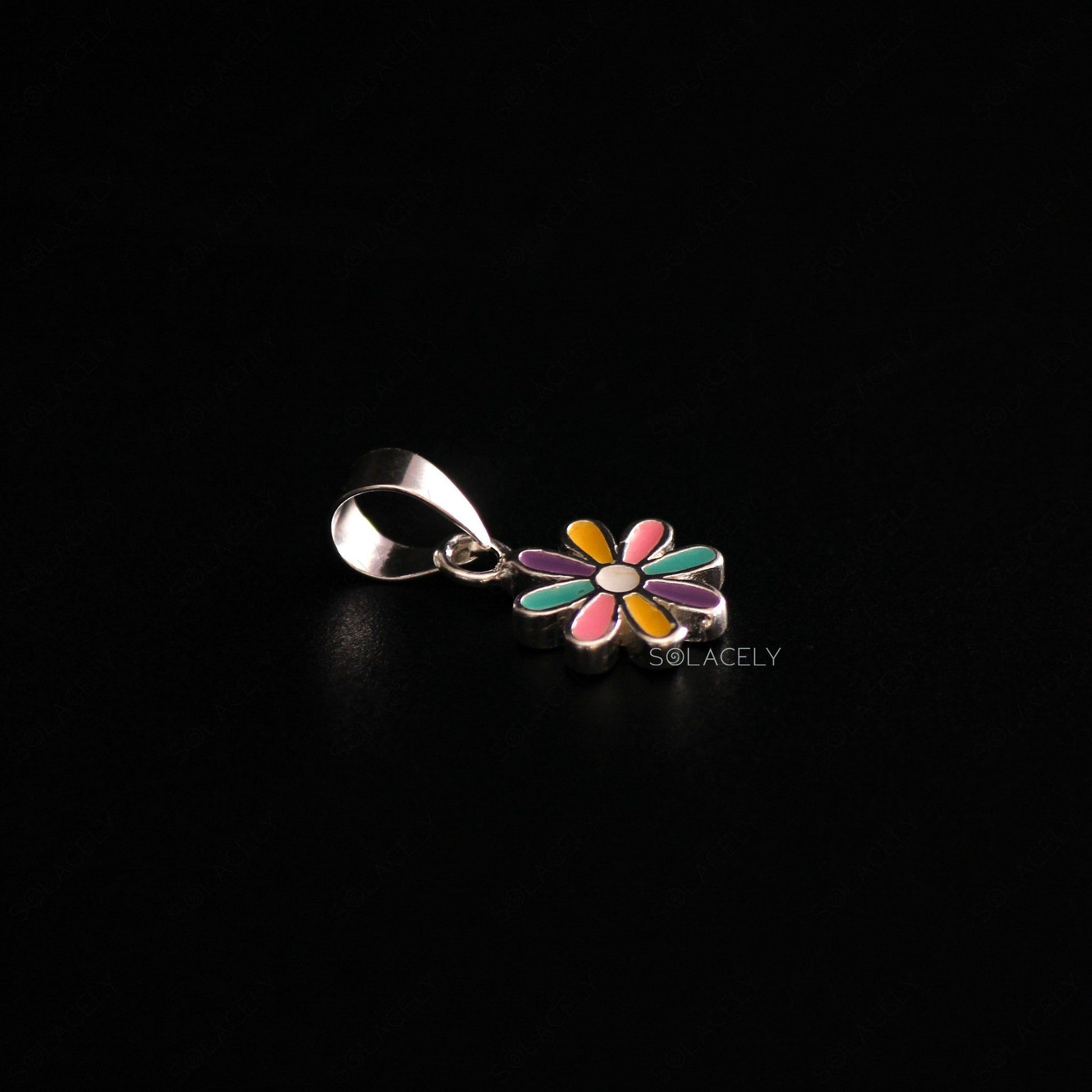 flower charm pendant