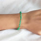 green aventurine beaded bracelet 4mm