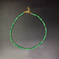 green aventurine beaded necklace 4mm