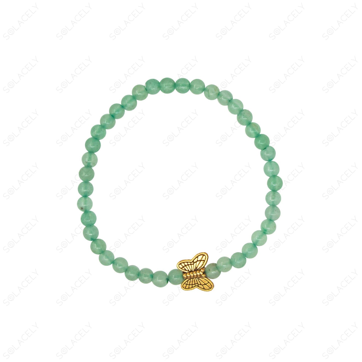 green aventurine bracelet 4mm