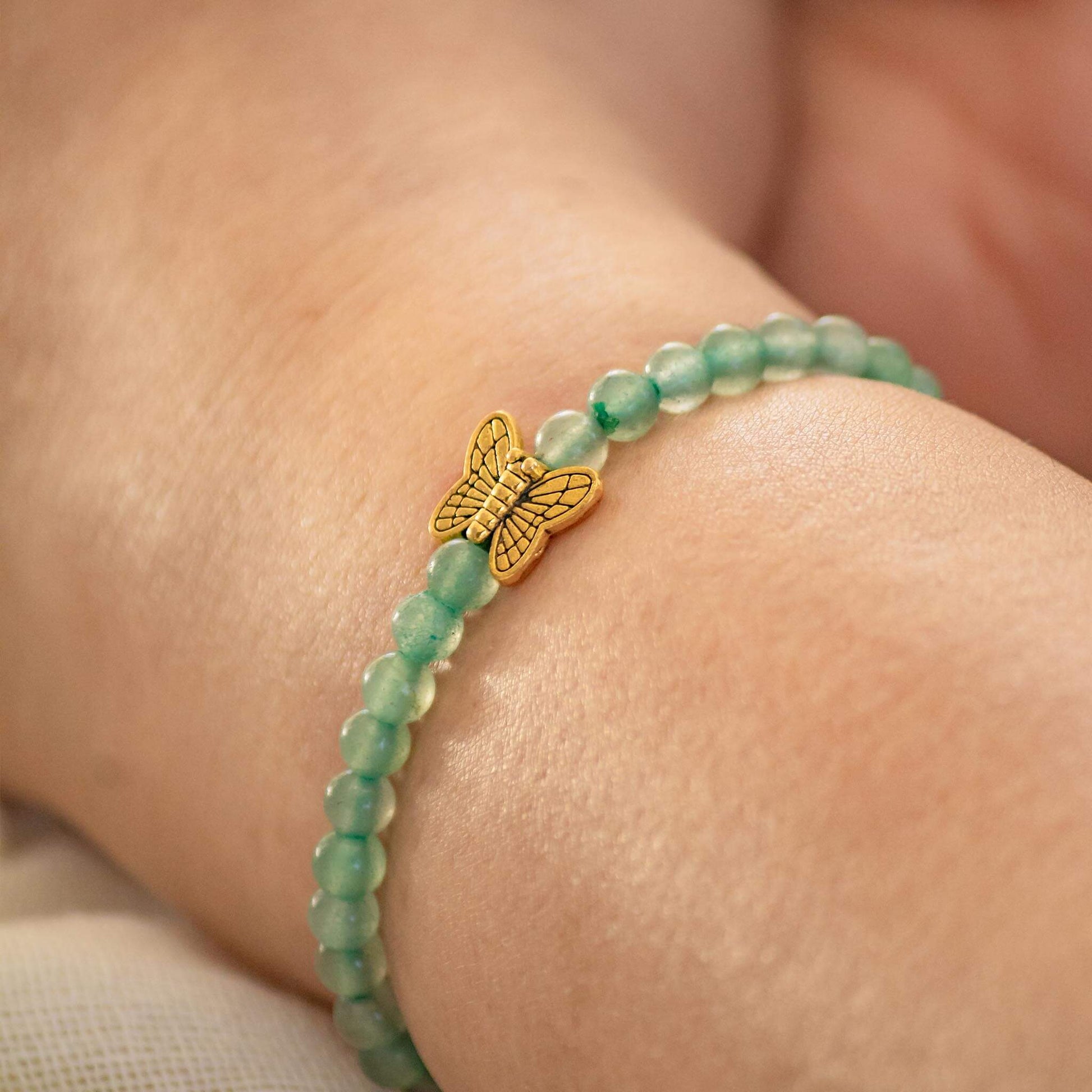 green aventurine crystal bracelet