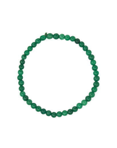 Green Jade Bracelet 4mm Beads
