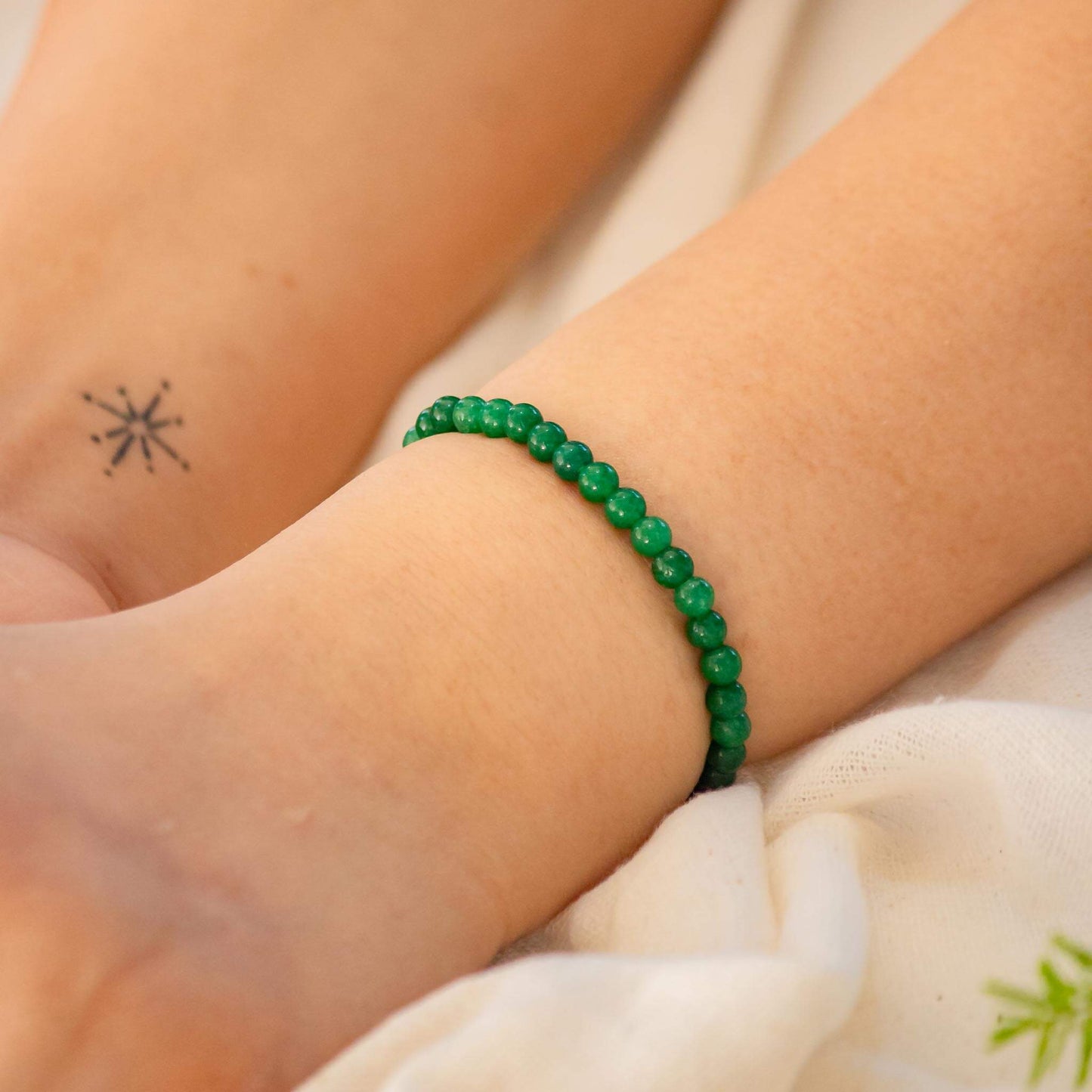 green jade crystal bracelet