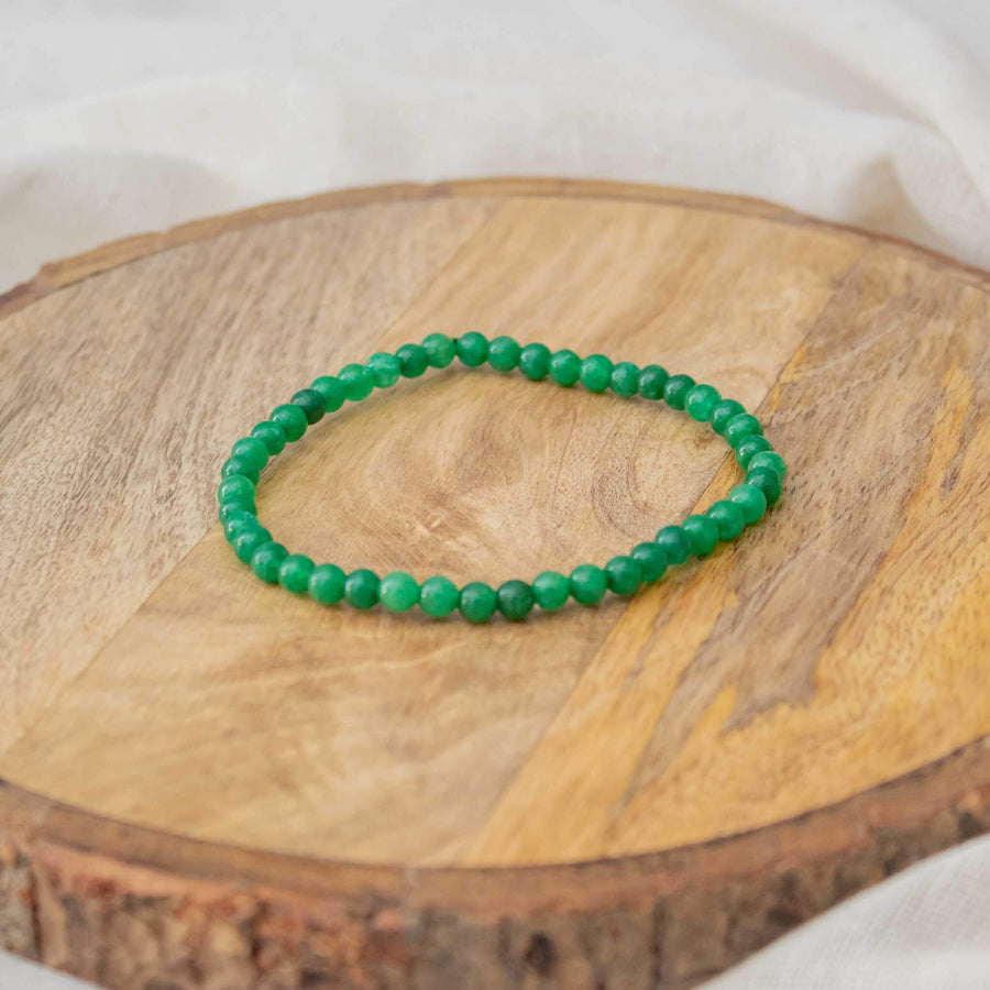 green jade bead bracelet