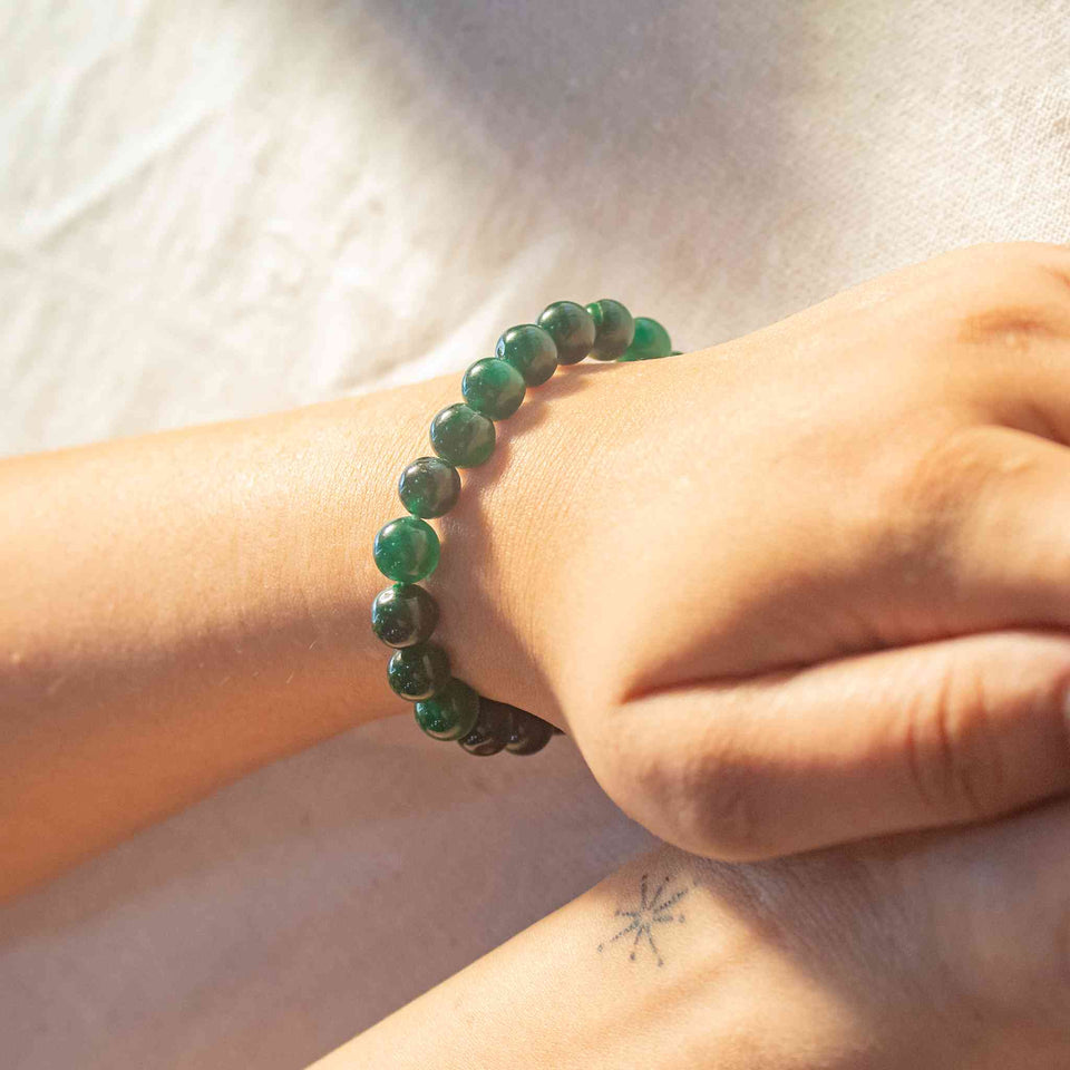 green jade bracelet