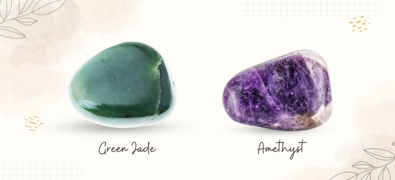 green jade and amethyst mobile banner image