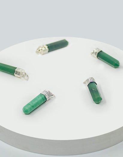 green jade pencil pendant for women