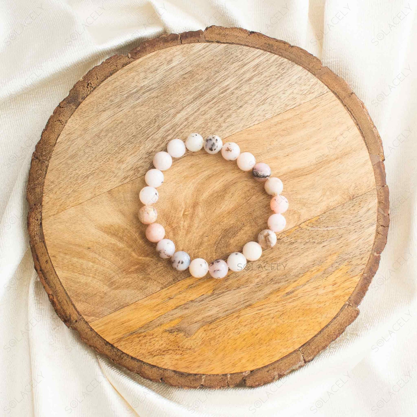 handcrafted pink opal bracelet for chic accessory