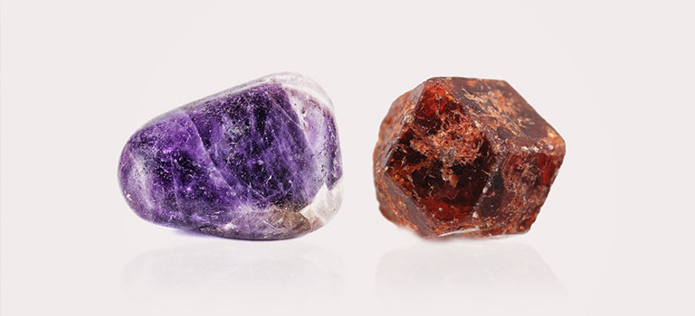 Garnet on sale and amethyst