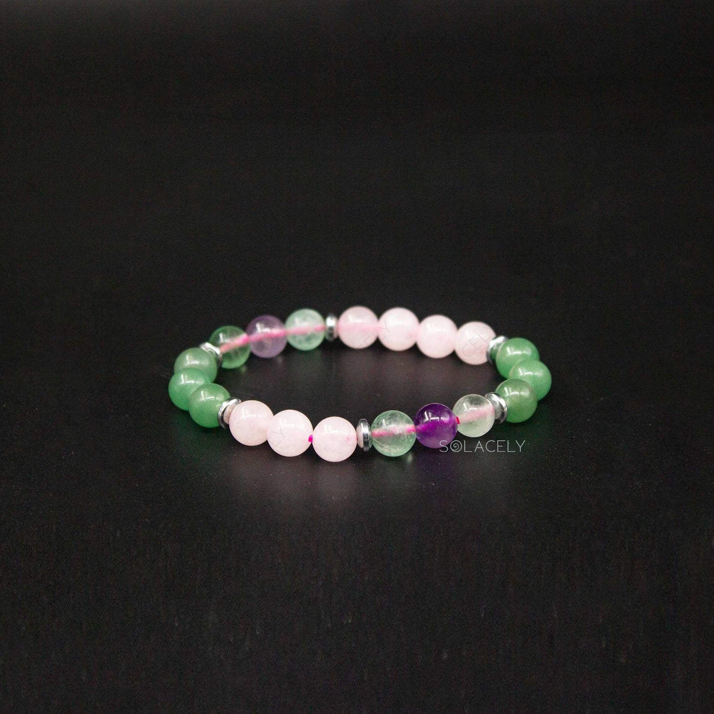 heart chakra crystal bracelet