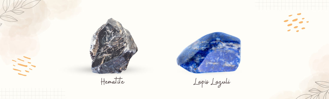 hematite and lapis luzili banner image