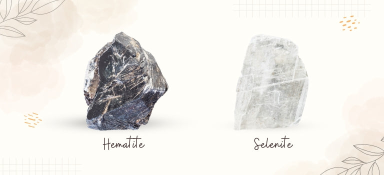 hematite and selenite mobile banner image