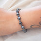 hematite hexagonal bead bracelet for men and women