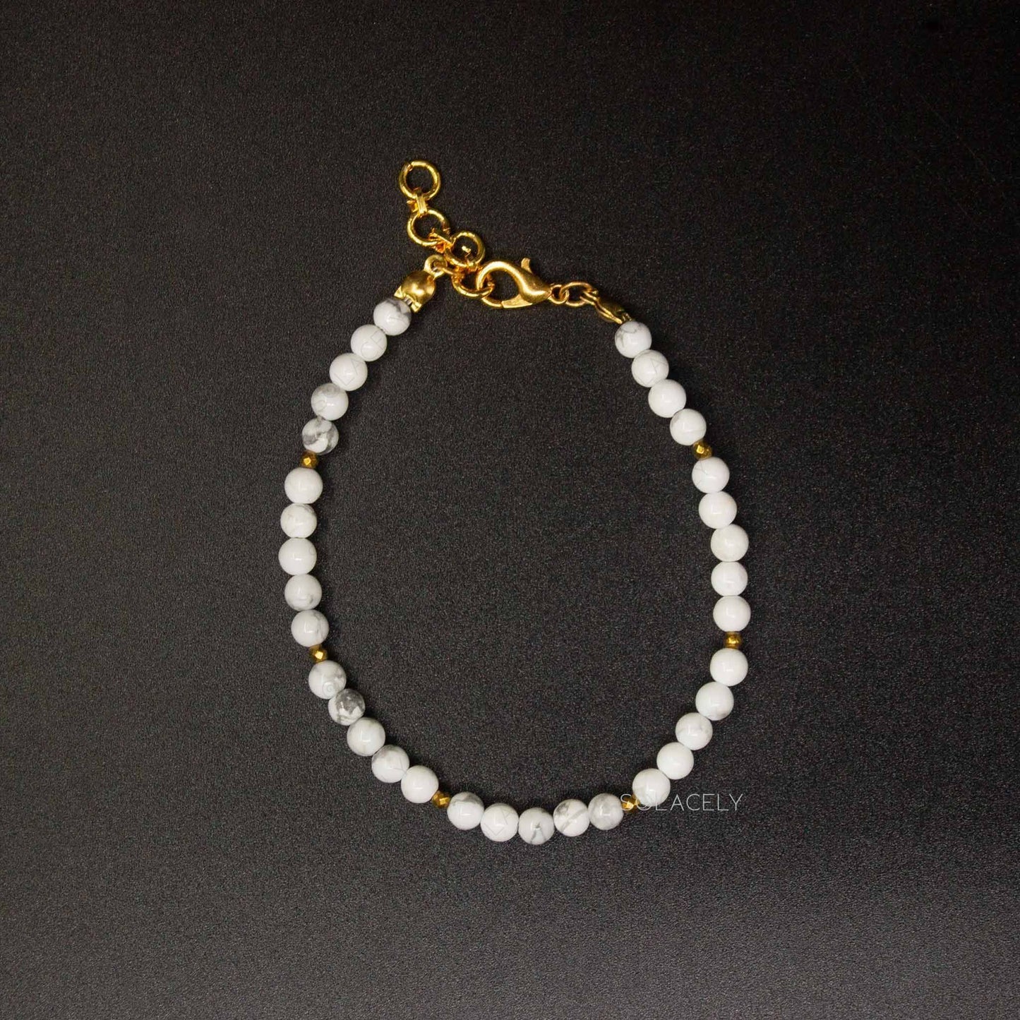 howlite beaded adjustable