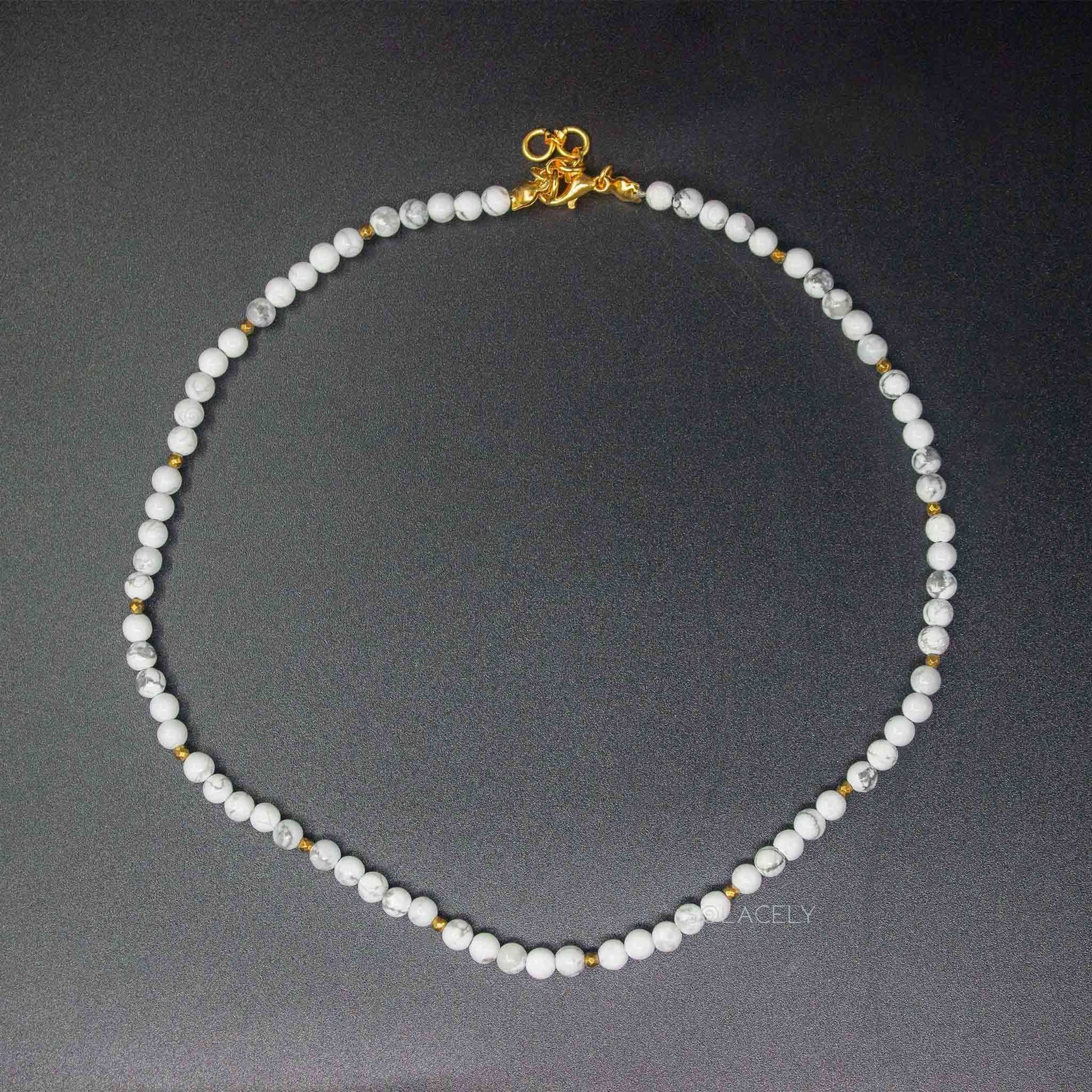 howlite beaded necklace